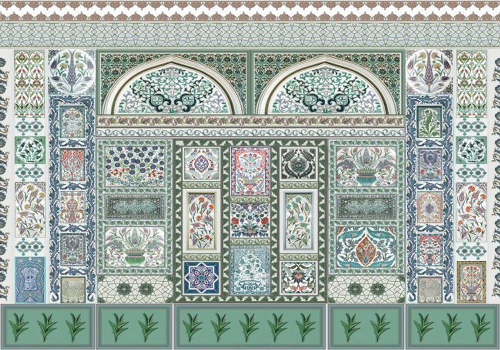 Дизайнерские обои-панно. Коллекция: Ornamentо, Арт.: СК-001-01. Размер: 260 х 370 см.