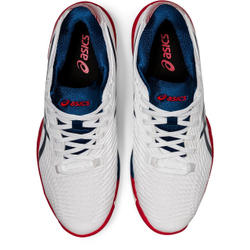 Мужские кроссовки теннисные Asics Solution Speed FF 2 Clay - white/makao blue