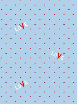 Простынь на резинке Сказка "Love" 180х200 см, поплин