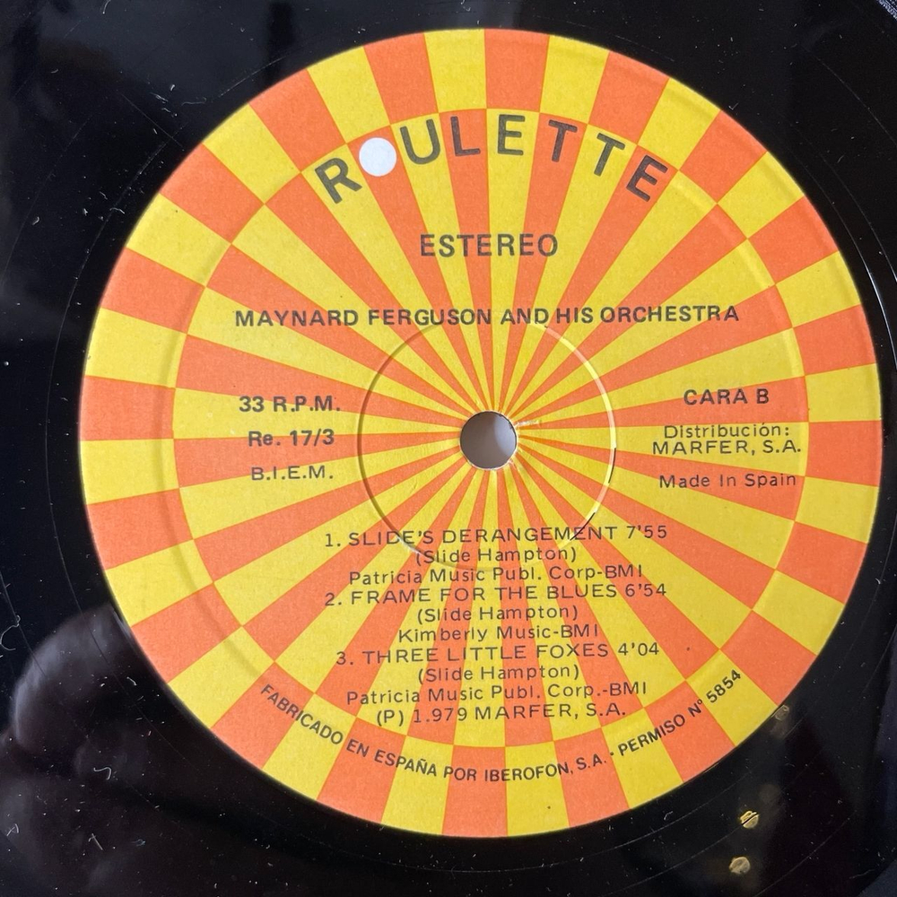 Винтажная виниловая пластинка LP Maynard Ferguson A Message From Newport (Spain 1977)