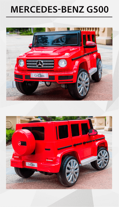 Электромобиль детский "Mercedes-Benz G500" 12V, красный