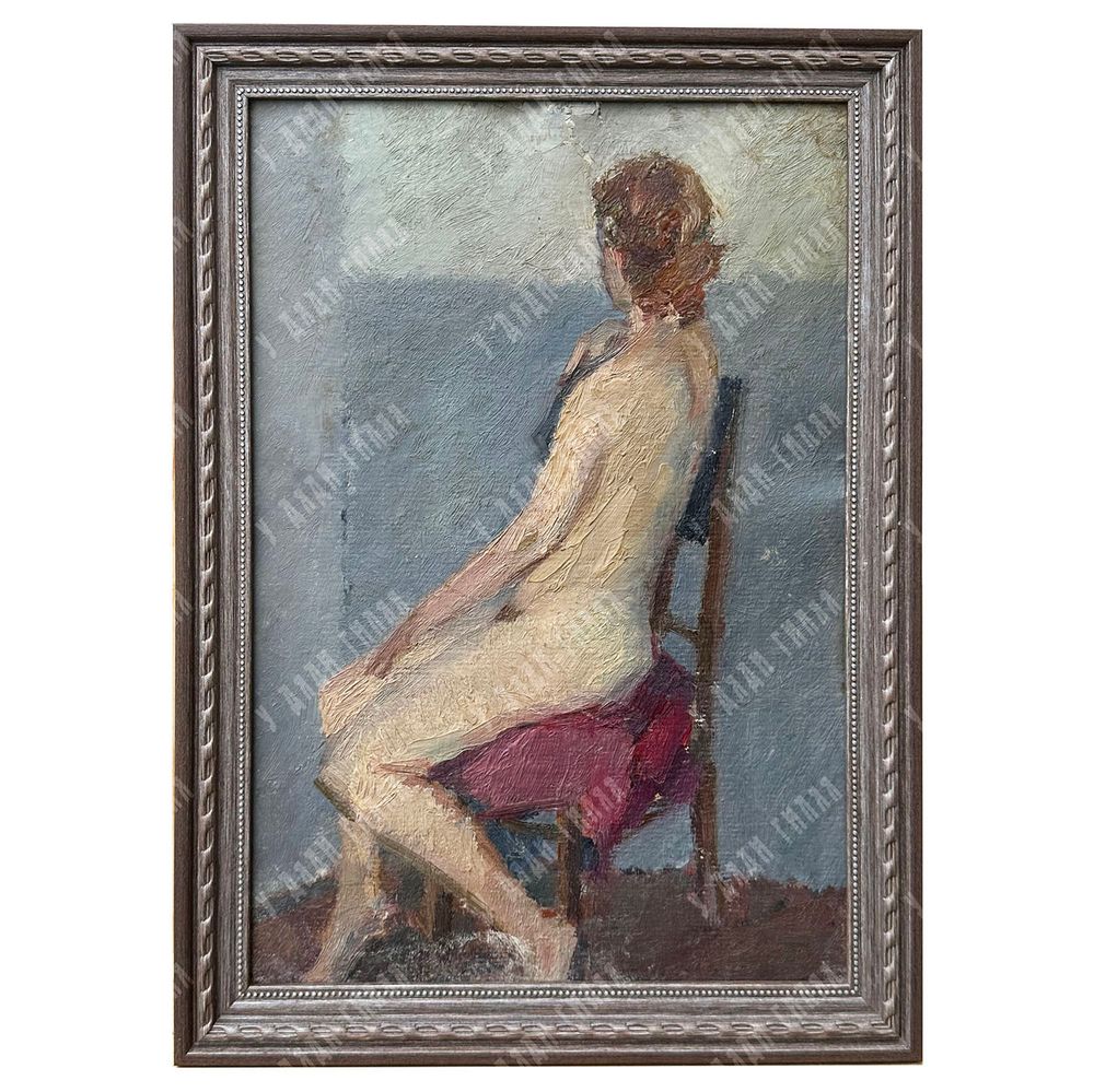 Динес Ю. С. Триптих «Гурзуф»: «Море штормит», «Дорога к небу», «Вечер». Холст на картоне, масло. 195