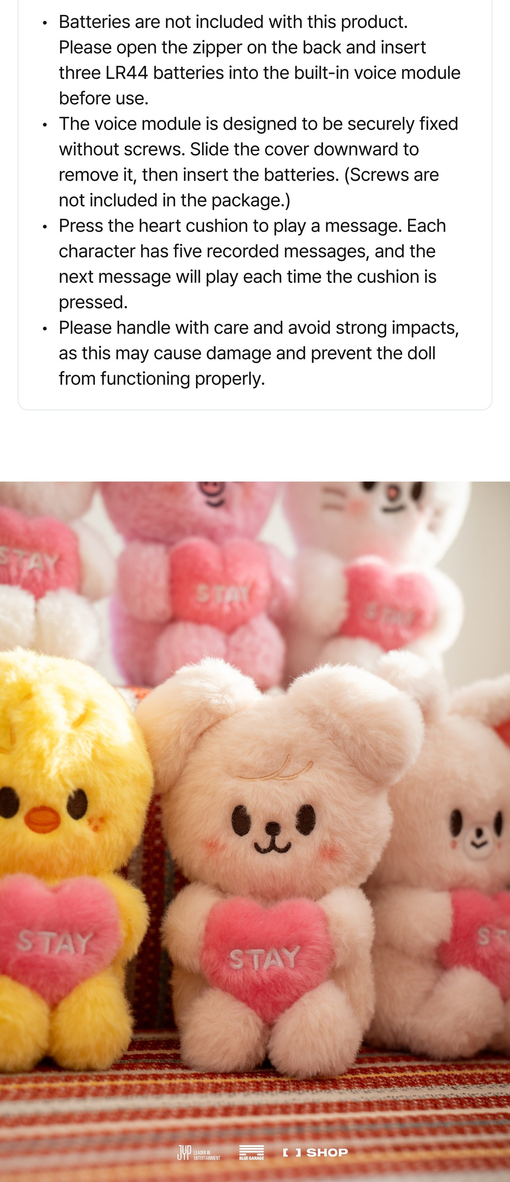 Мерч STAY in Our Little House - SKZOO PLUSH VOICE Ver.