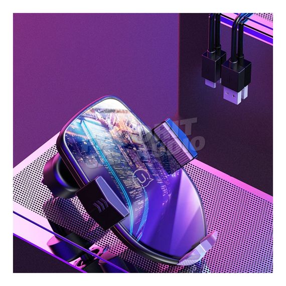 Держатель Usams US-CD72 воздуховод бесп. QI зарядка Уценка