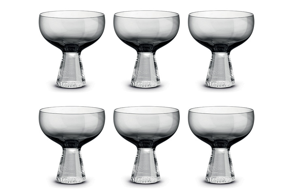 Набор креманок 6шт 350мл Pozzi Milano 1876 Fun Classy дымчатый