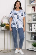 Блуза Велес (синяя) Б13758-20М LT Collection