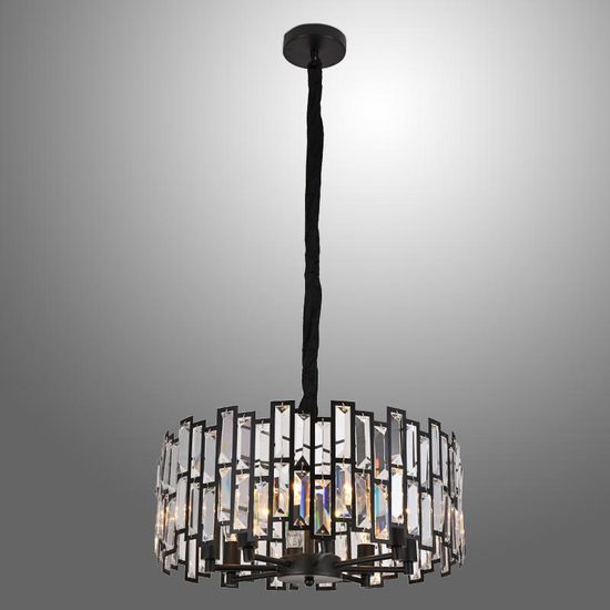 Люстра подвесная 8-ка 89012/8 BK черный 8х40W E14 d500 SALE