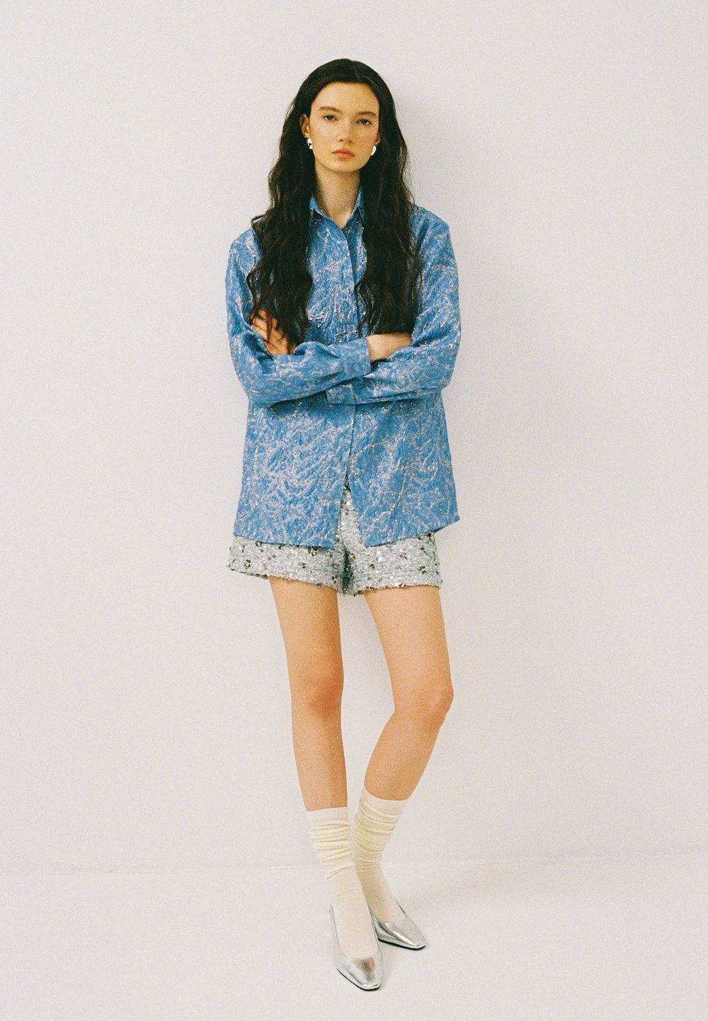 Рубашка с длинным рукавом Ice blue