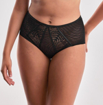 Черные трусики с высокой линией талии Beverly (Размер: 40) (Цвет: черный)