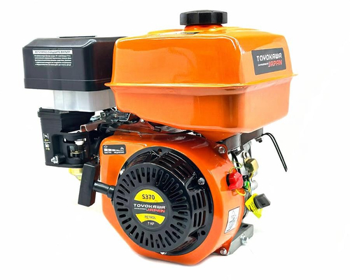 Двигатель Toyokawa S370 (под шлиц, 25х36 мм, 65х65 мм., 7 л.с., бензиновый без электростартера)