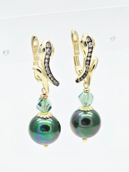 91004048 Серьги Selena Pearls