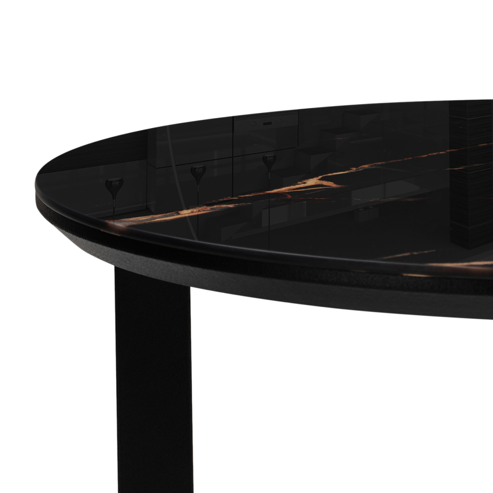 Журнальный стол Woodville Роб D-450 обсидиан, черный