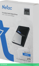 Внешний накопитель Netac External 960Gb Z7S (NT01Z7S-960G-32BK)