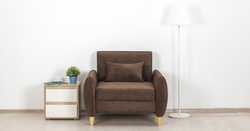 Кресло еврокнижка Анита, Коричневое