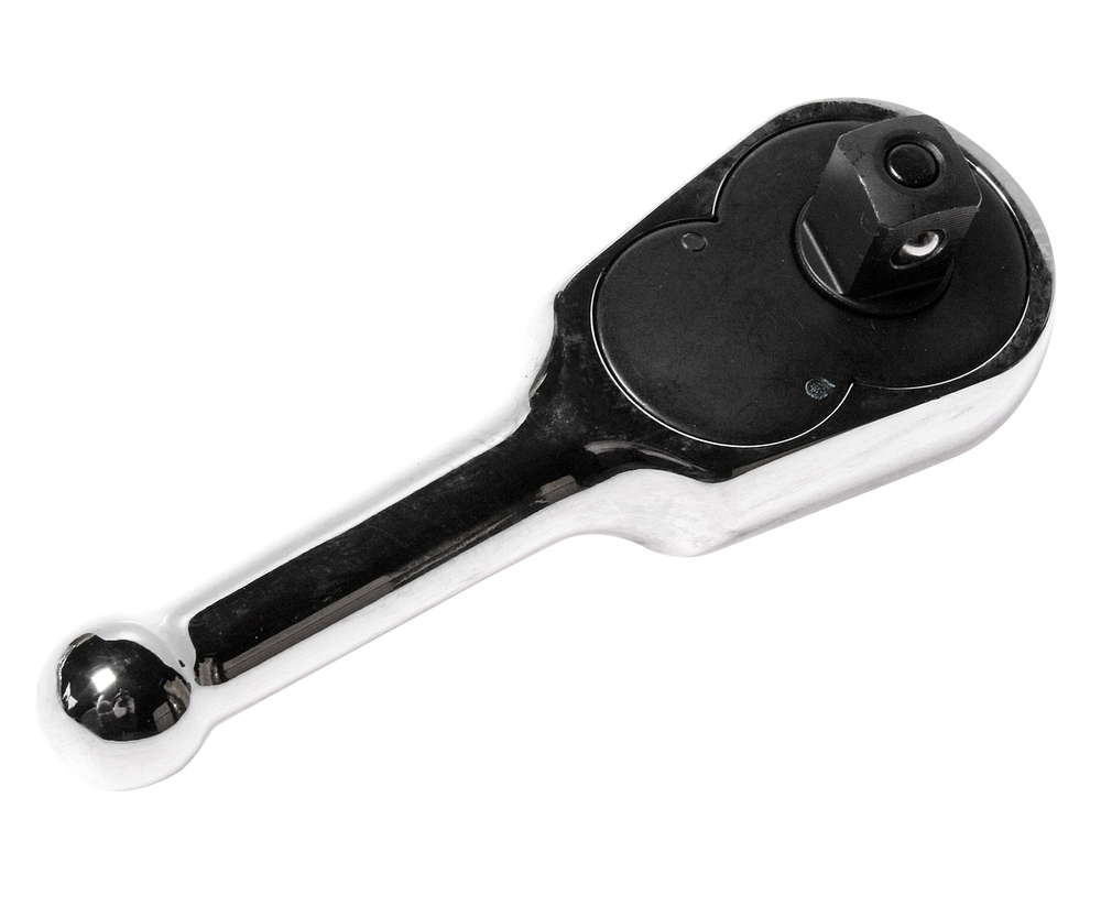 Ключ трещотка 1/2" 45 зубьев 130мм укороченная металлическая рукоятка JTC