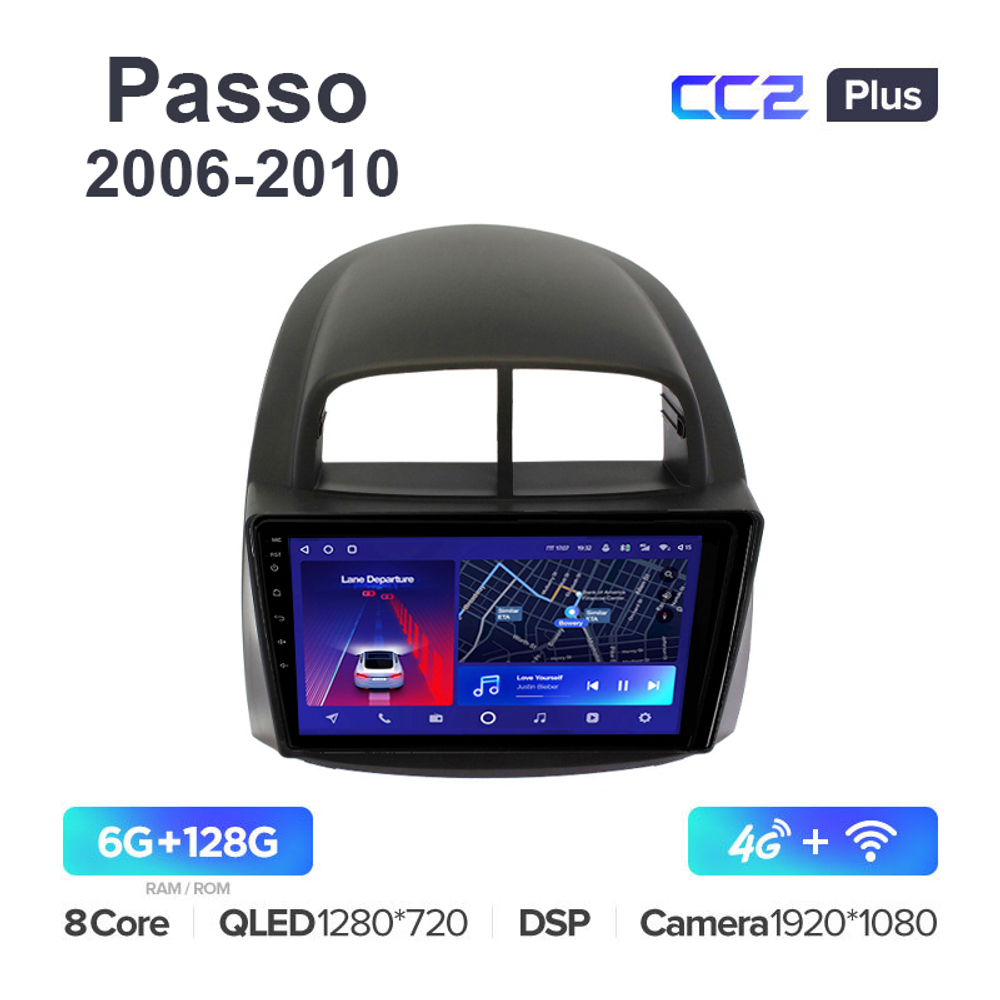 Teyes CC2 Plus 9"для Toyota Passo 2006-2010