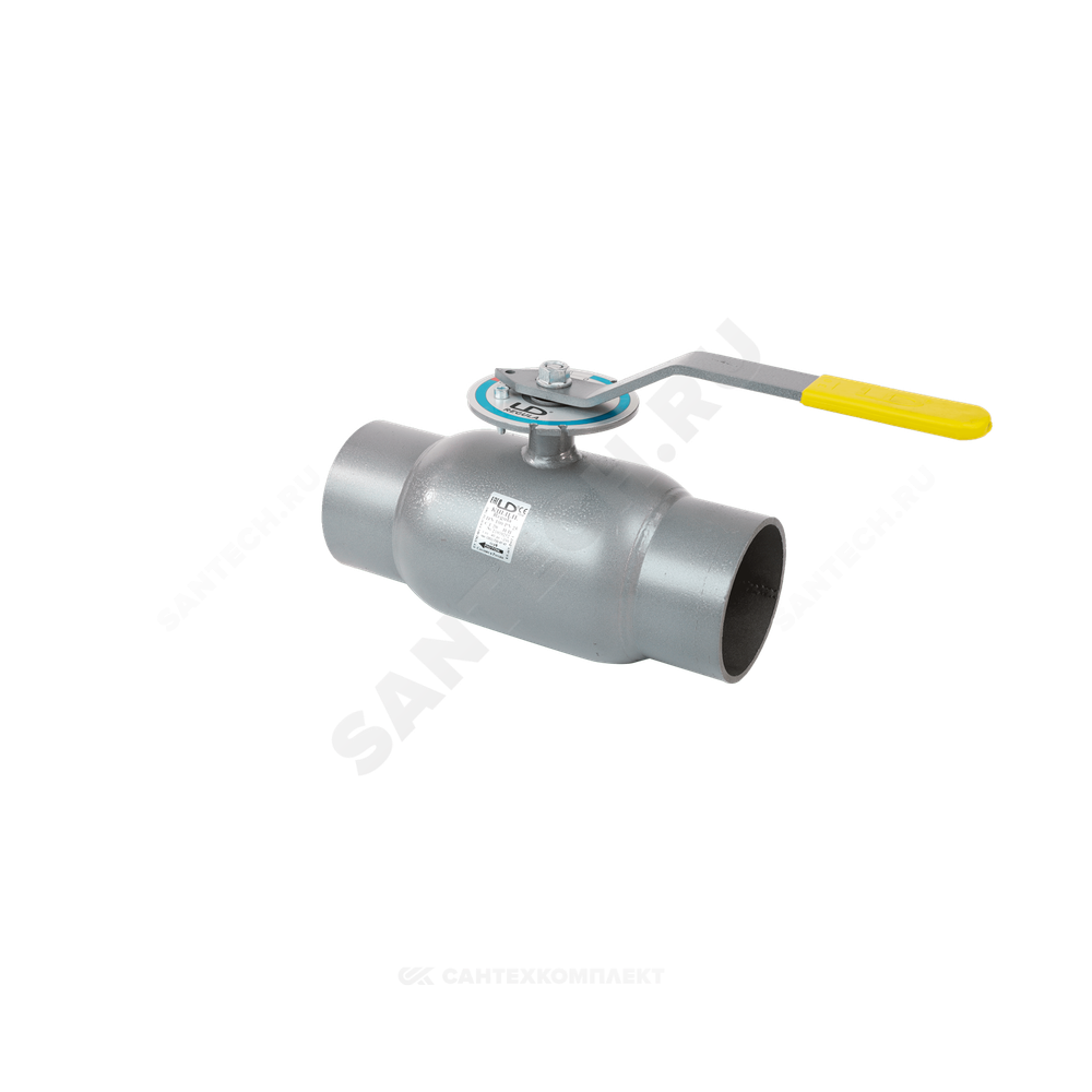 Кран шаровой балансировочный ручной сталь Regula Ду 40 Ру40 п/привар Kvs=26.18м3/ч без ниппелей LD КШ.Ц.П.Regula 040.040.Н/П.02