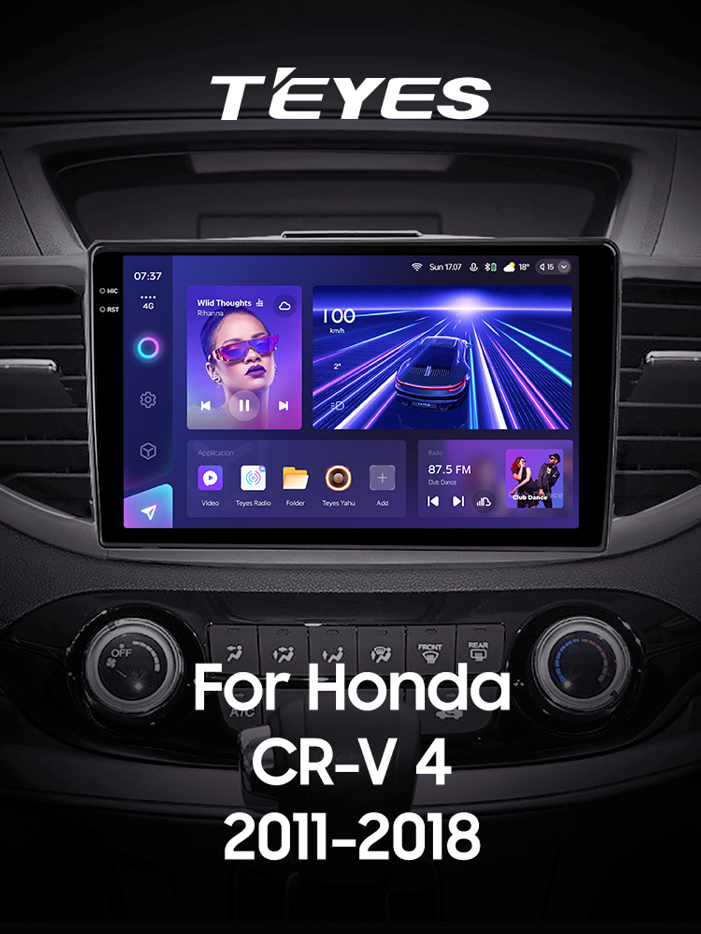 Teyes CC3 2K 10,2"для Honda CR-V 2011-2018