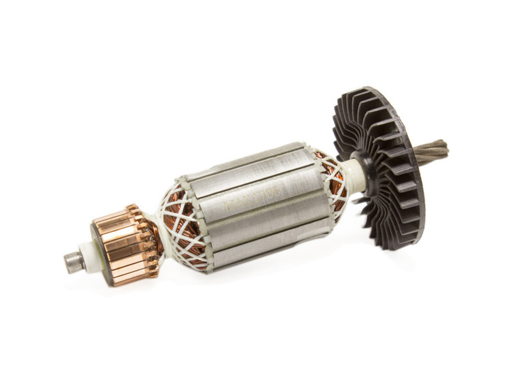 Ротор (якорь) для дисковой пилы Интерскол ДП 165/1200 L-166 мм, D-41 мм, 6 зубов, наклон вправо