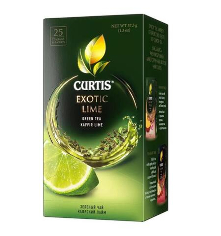 Чай зеленый Curtis с ароматом персика 25 пакетиков