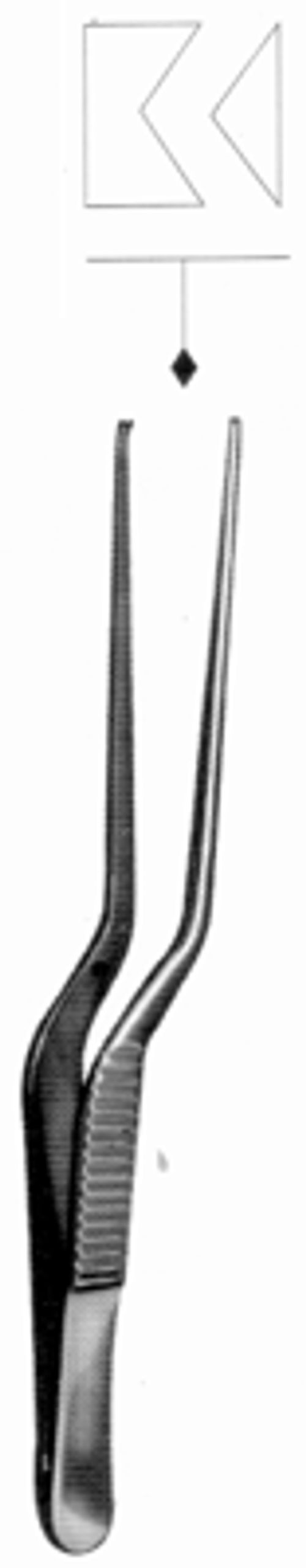 ВР- П-79 Пинцет ушной штыковидный хирургический ПхАИ 140х1,5