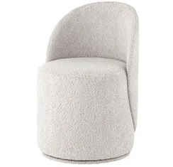 Пуф Loreen вращающийся букле светло-серый