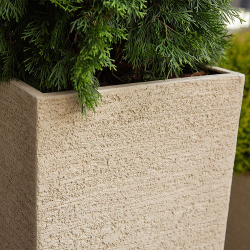 Кашпо Concretika Cone D24 H26 Erosia Yellow