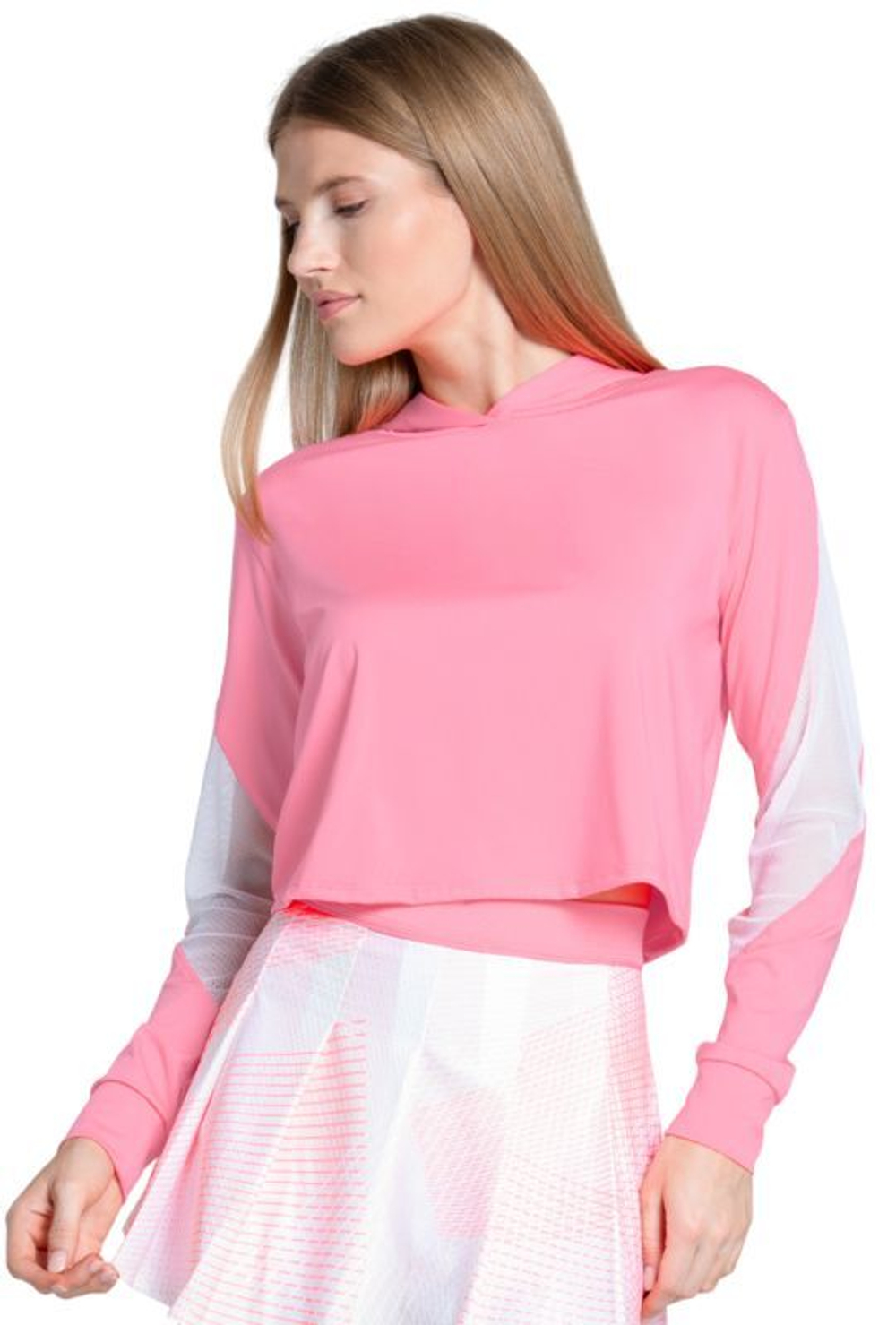 Женская теннисная футболка с длинным рукавом Lucky in Love Sunset Spin Love