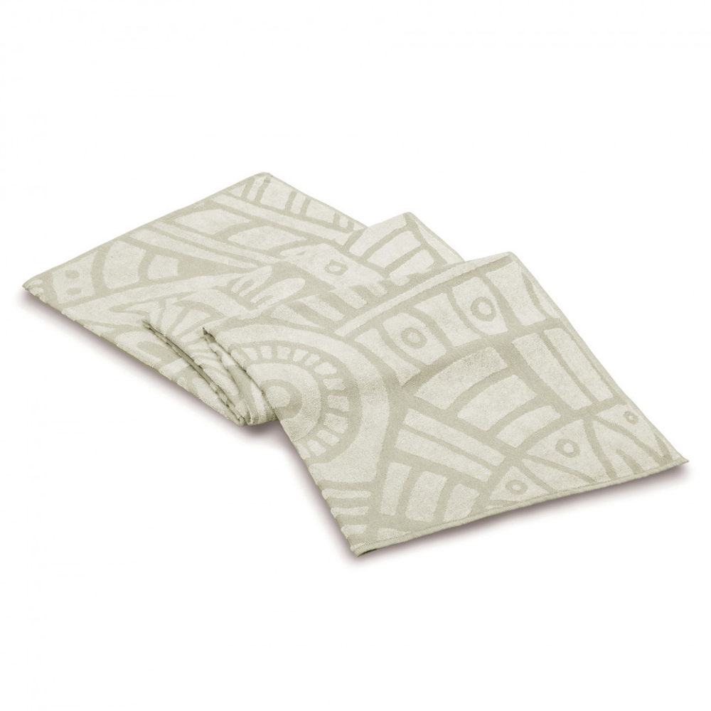 Полотенце пляжное 100x180 L'appartement Bohemian Light Light flax льняной