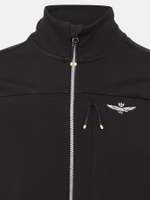 Кофта на молнии муж. AERONAUTICA 1706 черный неон