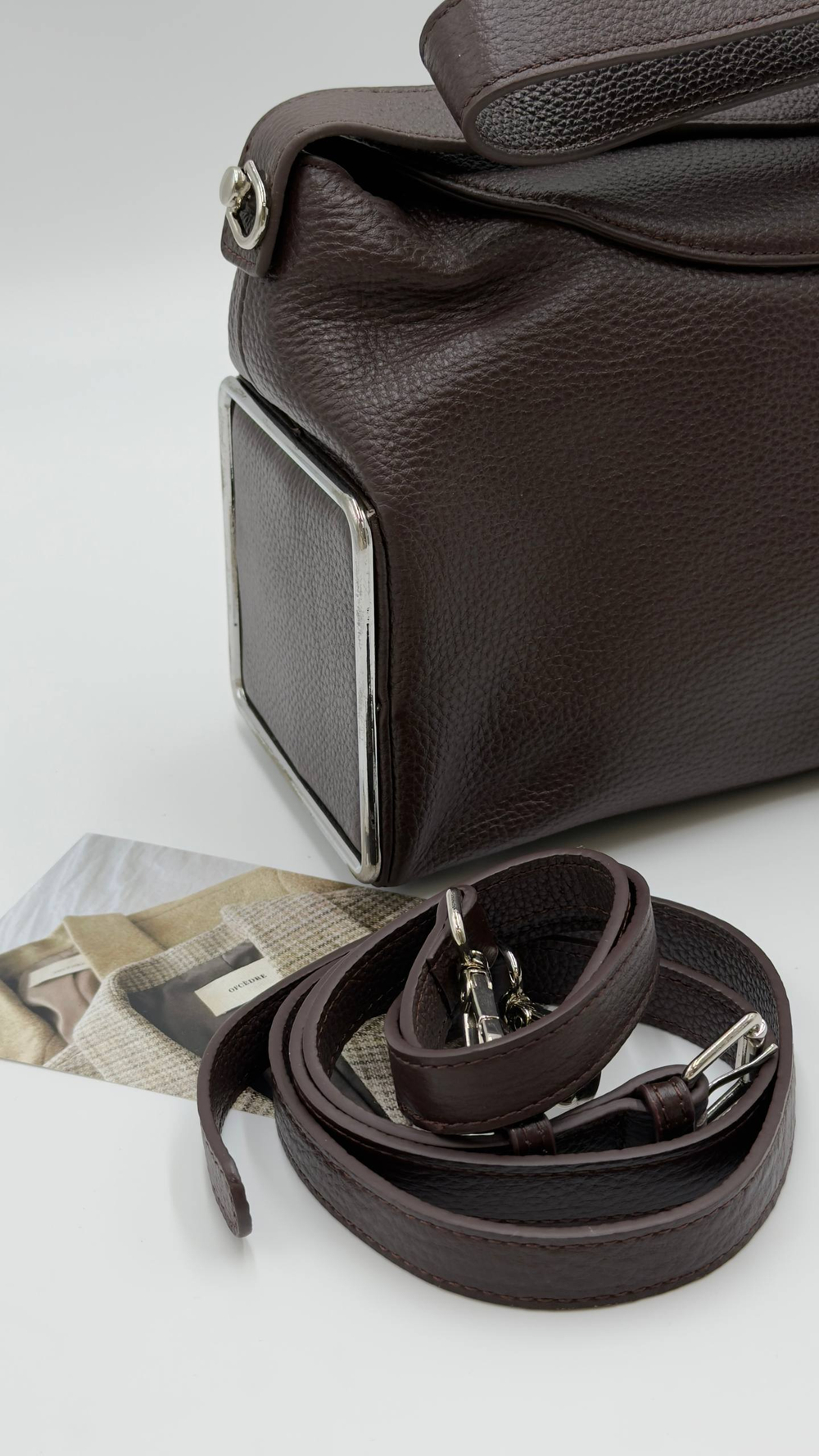 Сумка женская натуральная кожа артикул 083-2 цвет "шоколад"