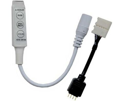 Контроллер Ecola LED strip RGB 6A 72W 12V (144W 24V) с переходником с кнопками для управления