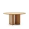 Круглый стол Nealy с дубовым шпоном в натуральной отделке, Ø 150