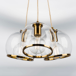 729031 Люстра SFERICO 3х40W E27 ЛАТУНЬ/ПРОЗРАЧНЫЙ