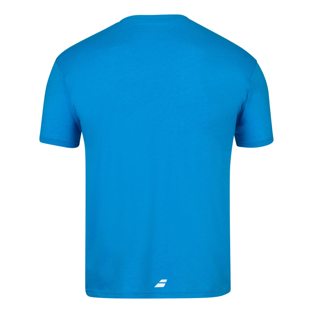 Мужское теннисное поло Babolat Exercise T-Shirt Men - Turquoise, White