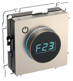 BRITE Термостат электронный с индикацией ТС10-1-БрШ шампань IEK