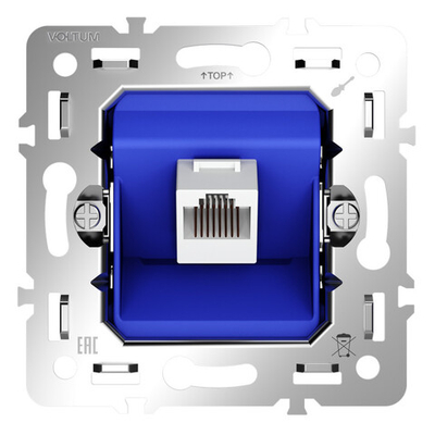 Механизм розетки компьютерной RJ45 кат.6, S70