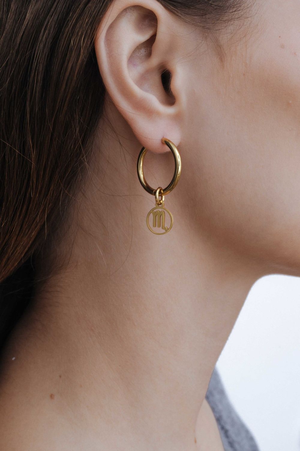 Подвеска круглая с перфорацией Знак зодиака