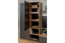 Шкаф МЦН Crown 11, Графит, Дуб золотистый