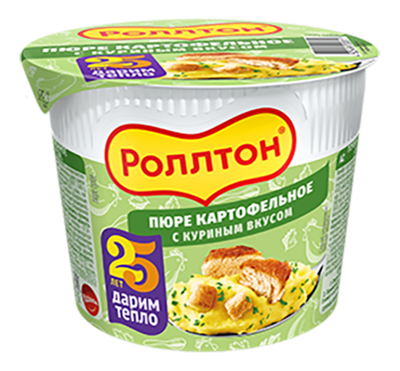 пюре Роллтон (стакан) куриное 40гр (1х24)