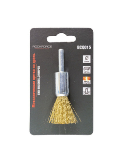 Кордщетка чашеобразная с хвостовиком для дрели 15мм RockForce##Rock FORCE RF-BCQ015