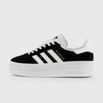 кроссовки Adidas Gazelle Bold Black / White Wmns
