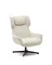 Крутящееся кресло Zalina, белое букле