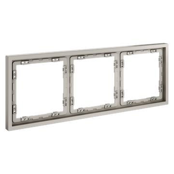 Рамка пластиковая VOLTUM S70 на 3 поста, (кашемир)