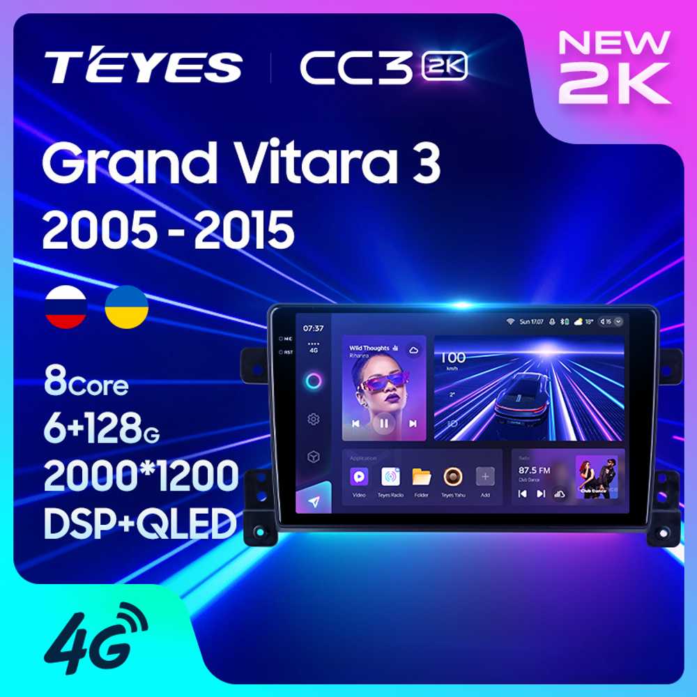 Teyes CC3 2K 9"для Suzuki Grand Vitara, Escudo 2005-2015