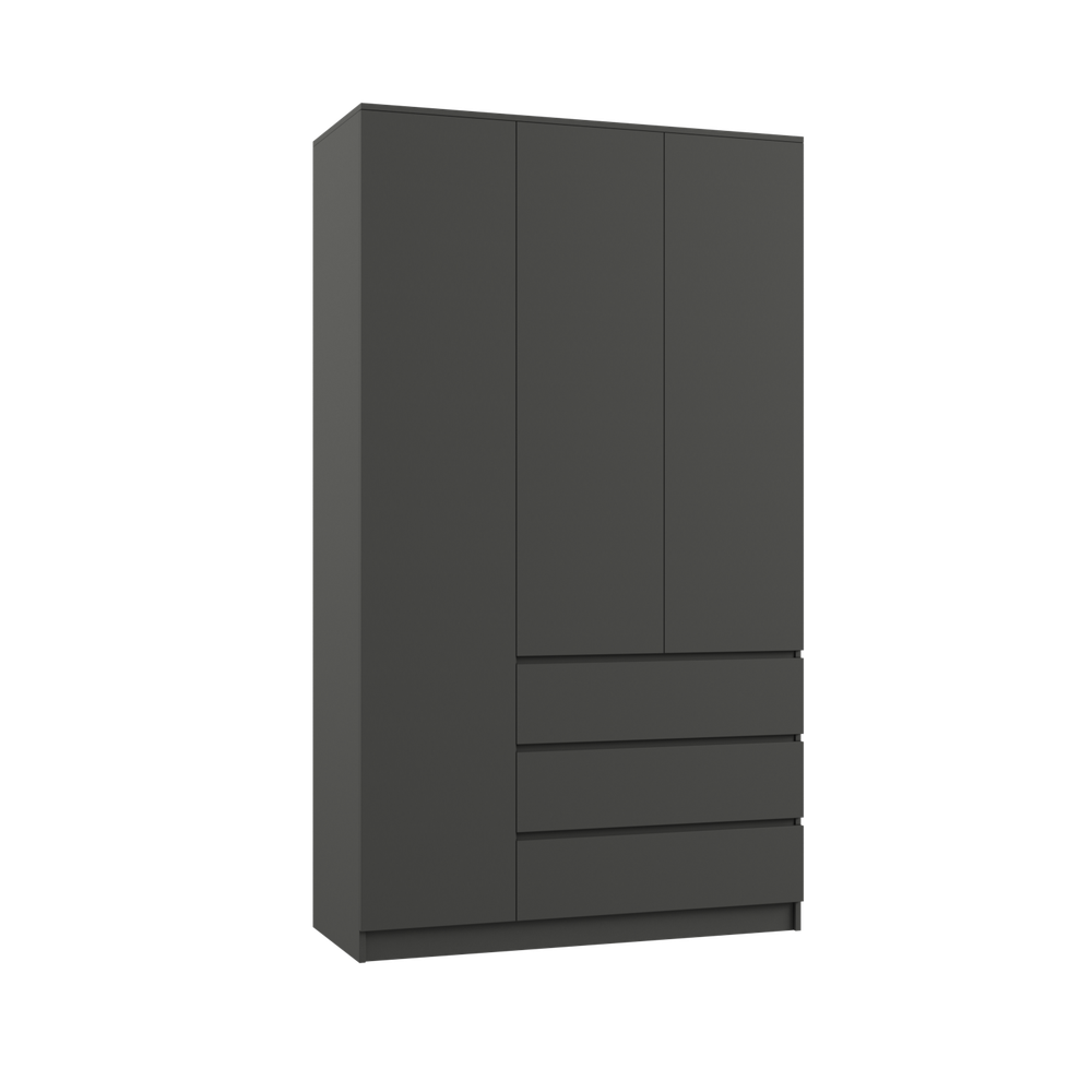 МС Мадера Шкаф ШМ 1200 1200х2100х500 (лдсп графит новый)