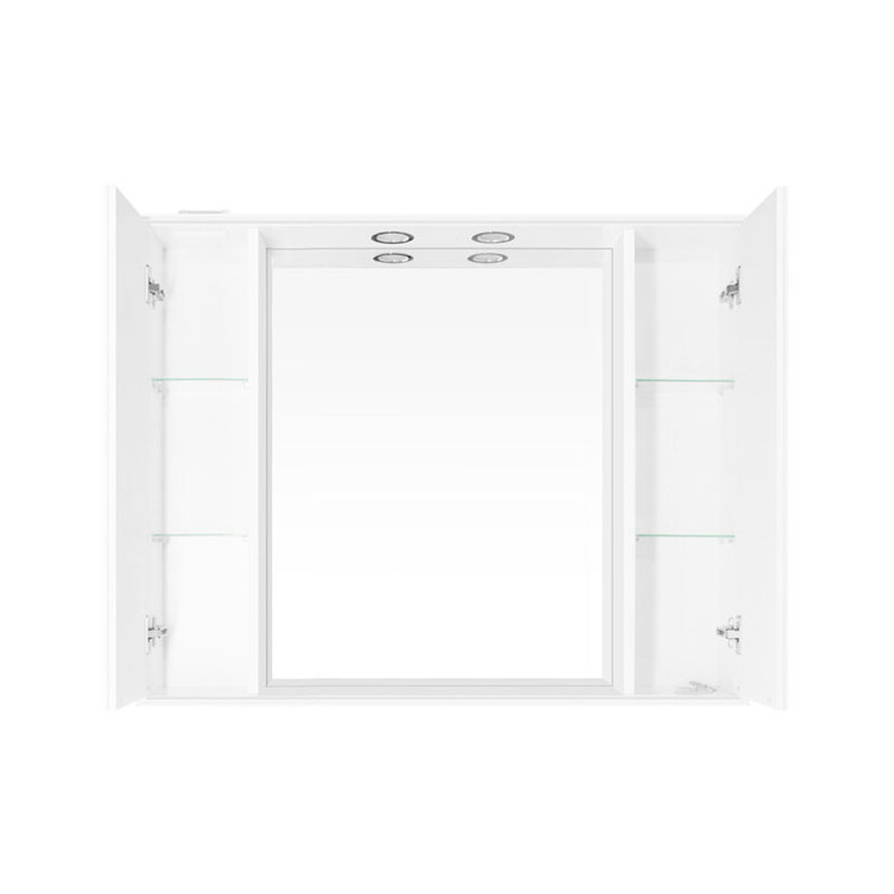 Зеркальный шкаф "Олеандр-2 1000/С", белый