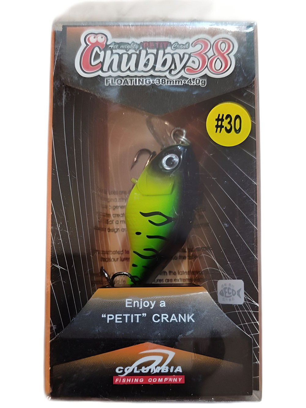 Воблер Columbia Chubby 38F цвет 30 для ловли жереха, голавля, форели и язя