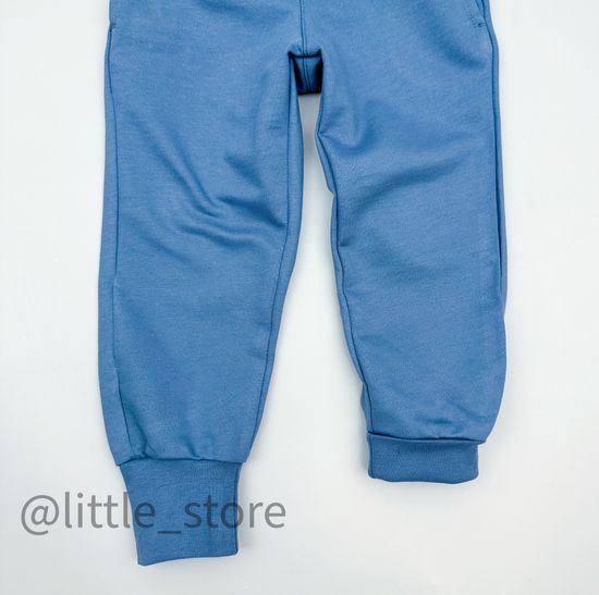 Брюки "Цветочная фантазия" капитанский синий