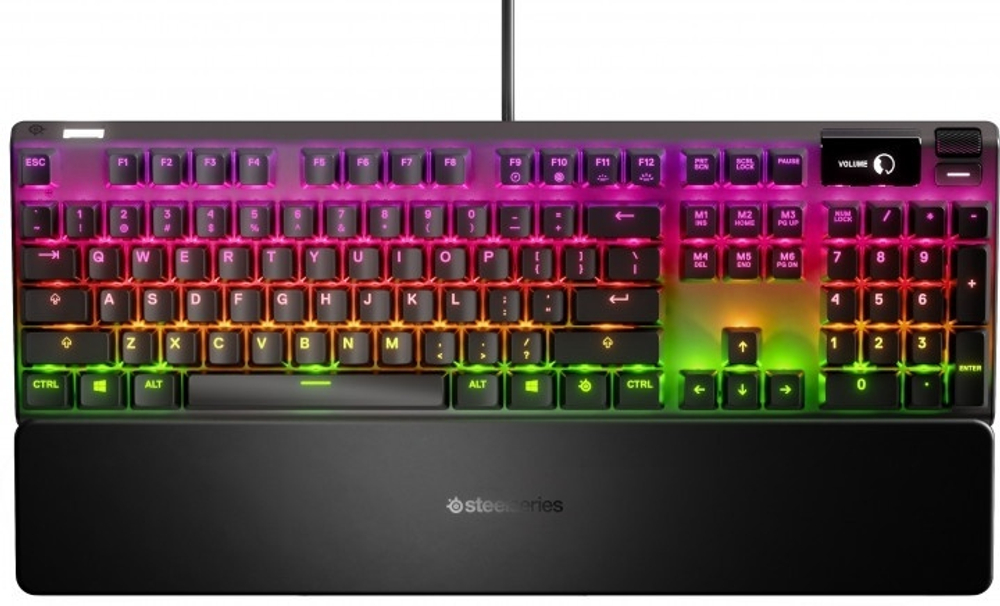 Клавиатура SteelSeries Apex 7 Blue Switch 64774 черный